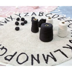 ABC Round Washable Rug