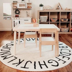 ABC Round Washable Rug