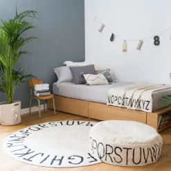 ABC Round Washable Rug