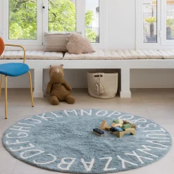 ABC Round Washable Rug