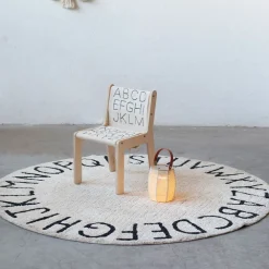 ABC Round Washable Rug