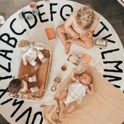 ABC Round Washable Rug