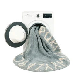 ABC Round Washable Rug