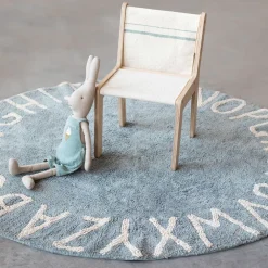 ABC Round Washable Rug