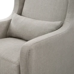 Adrian Swivel Glider With Storage Ottoman