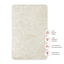 All-Stages Bassinet Sheet In GOTS Certified Organic Muslin Cotton