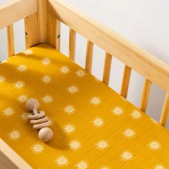 All-Stages Bassinet Sheet In GOTS Certified Organic Muslin Cotton