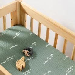 All-Stages Bassinet Sheet In GOTS Certified Organic Muslin Cotton