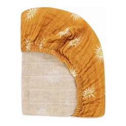 All-Stages Bassinet Sheet In GOTS Certified Organic Muslin Cotton