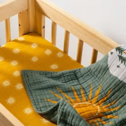All-Stages Bassinet Sheet In GOTS Certified Organic Muslin Cotton