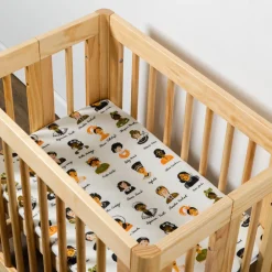 All-Stages Bassinet Sheet In GOTS Certified Organic Muslin Cotton