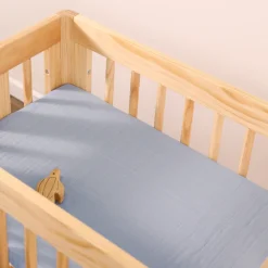 All-Stages Bassinet Sheet In GOTS Certified Organic Muslin Cotton
