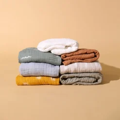 All-Stages Bassinet Sheet In GOTS Certified Organic Muslin Cotton