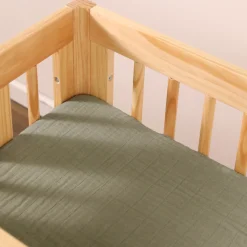 All-Stages Bassinet Sheet In GOTS Certified Organic Muslin Cotton