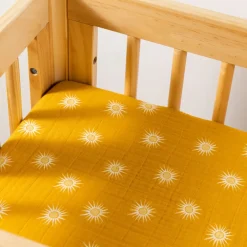 All-Stages Bassinet Sheet In GOTS Certified Organic Muslin Cotton