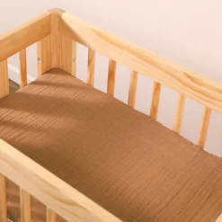 All-Stages Bassinet Sheet In GOTS Certified Organic Muslin Cotton