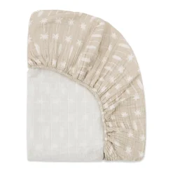 All-Stages Midi Crib Sheet In GOTS Certified Organic Muslin Cotton