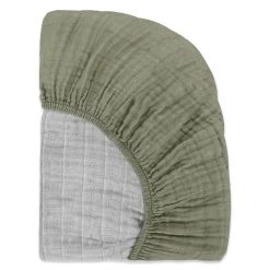 All-Stages Midi Crib Sheet In GOTS Certified Organic Muslin Cotton