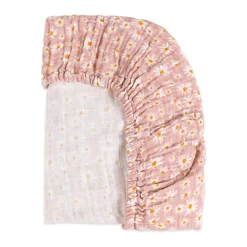 All-Stages Midi Crib Sheet In GOTS Certified Organic Muslin Cotton