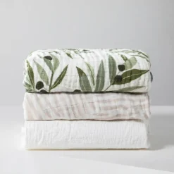 All-Stages Midi Crib Sheet In GOTS Certified Organic Muslin Cotton