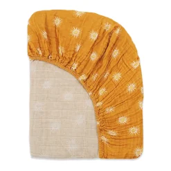 All-Stages Midi Crib Sheet In GOTS Certified Organic Muslin Cotton