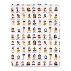 All-Stages Midi Crib Sheet In GOTS Certified Organic Muslin Cotton