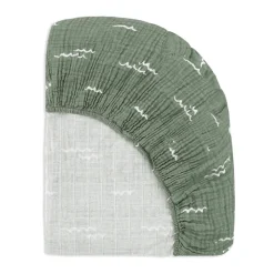 All-Stages Midi Crib Sheet In GOTS Certified Organic Muslin Cotton