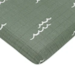 All-Stages Midi Crib Sheet In GOTS Certified Organic Muslin Cotton