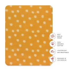 All-Stages Midi Crib Sheet In GOTS Certified Organic Muslin Cotton