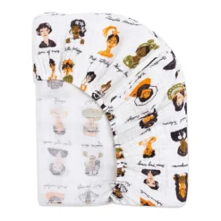 All-Stages Midi Crib Sheet In GOTS Certified Organic Muslin Cotton