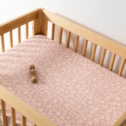 All-Stages Midi Crib Sheet In GOTS Certified Organic Muslin Cotton