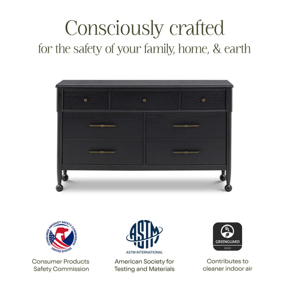 Alouette 7-Drawer Wide Assembled Dresser (56")