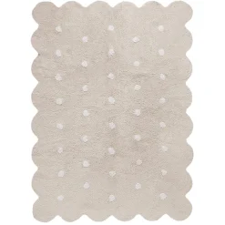 Biscuit Washable Rug