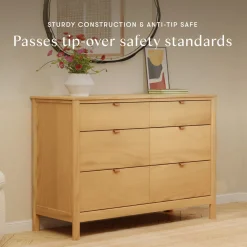 Bondi 6-Drawer Assembled Dresser (48