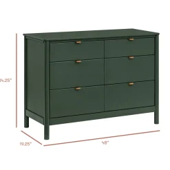 Bondi 6-Drawer Assembled Dresser (48