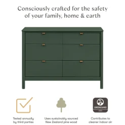 Bondi 6-Drawer Assembled Dresser (48
