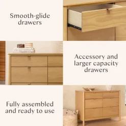 Bondi 6-Drawer Assembled Dresser (48