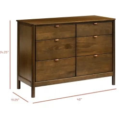 Bondi 6-Drawer Assembled Dresser (48