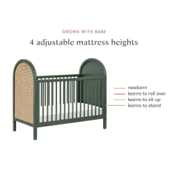Bondi 3-in-1 Convertible Crib with Toddler Bed Conversion Kit