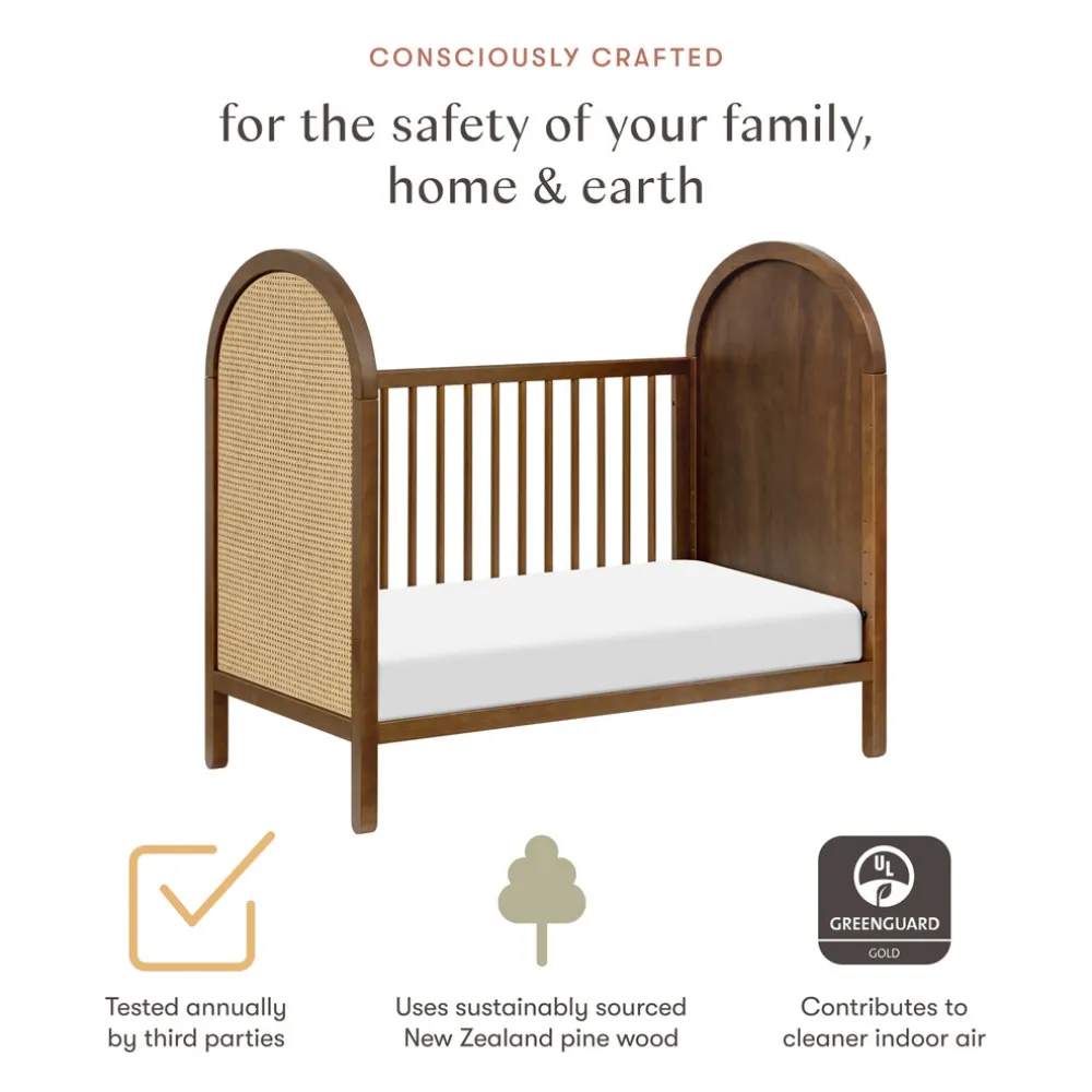 Bondi 3-in-1 Convertible Crib with Toddler Bed Conversion Kit