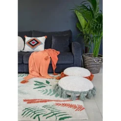Botanic Plants Washable Rug