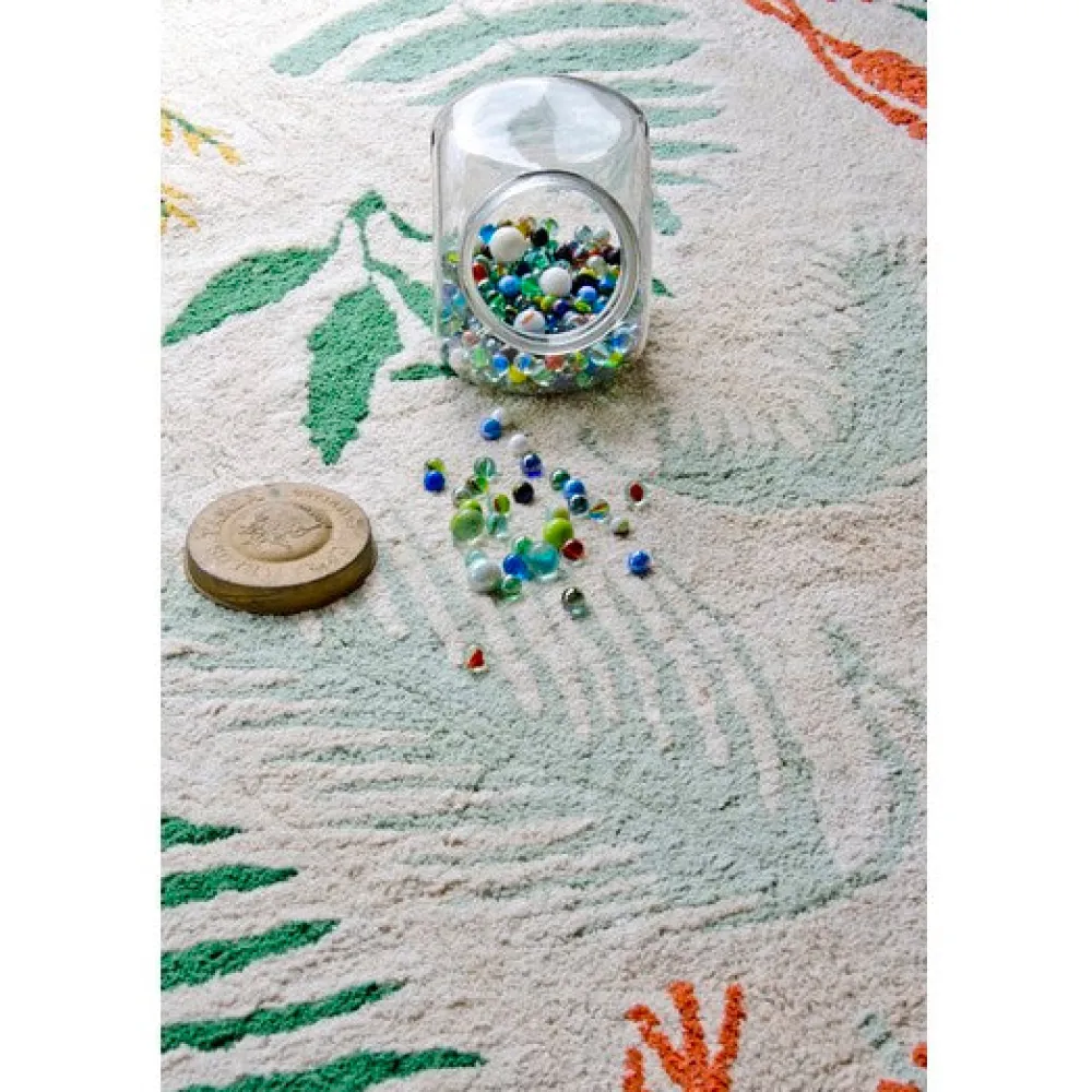 Botanic Plants Washable Rug