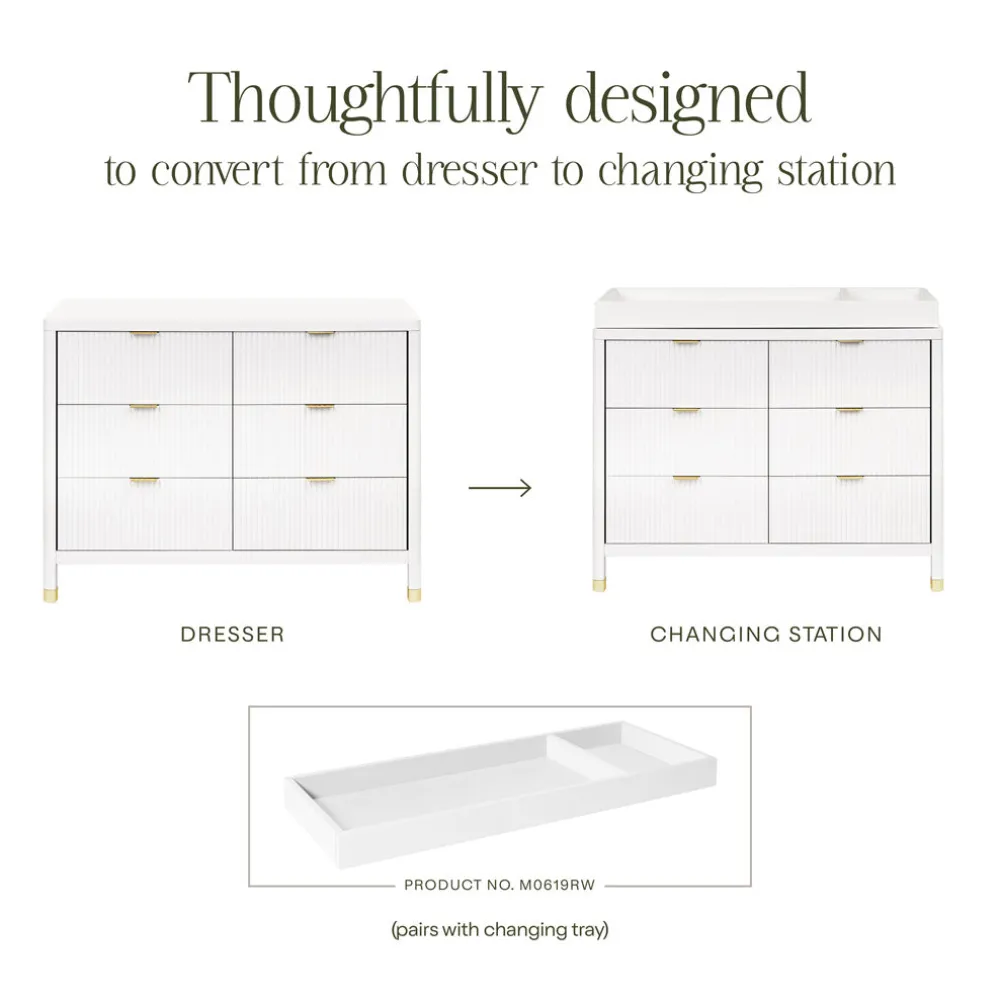 Brimsley Tambour 6-Drawer Dresser