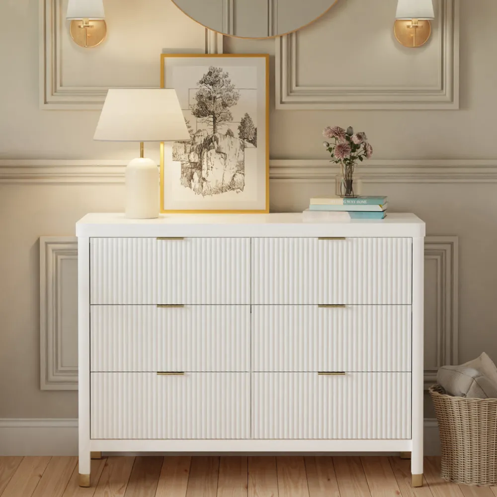 Brimsley Tambour 6-Drawer Dresser