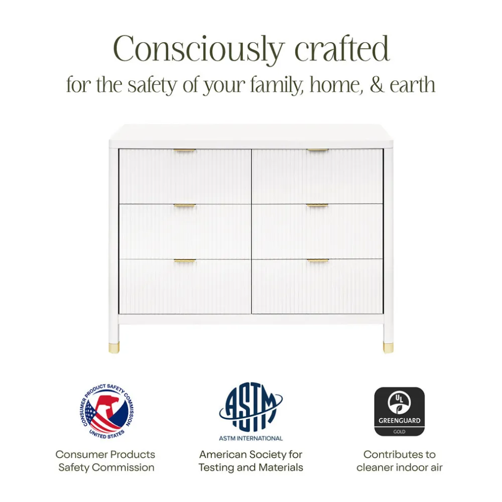 Brimsley Tambour 6-Drawer Dresser