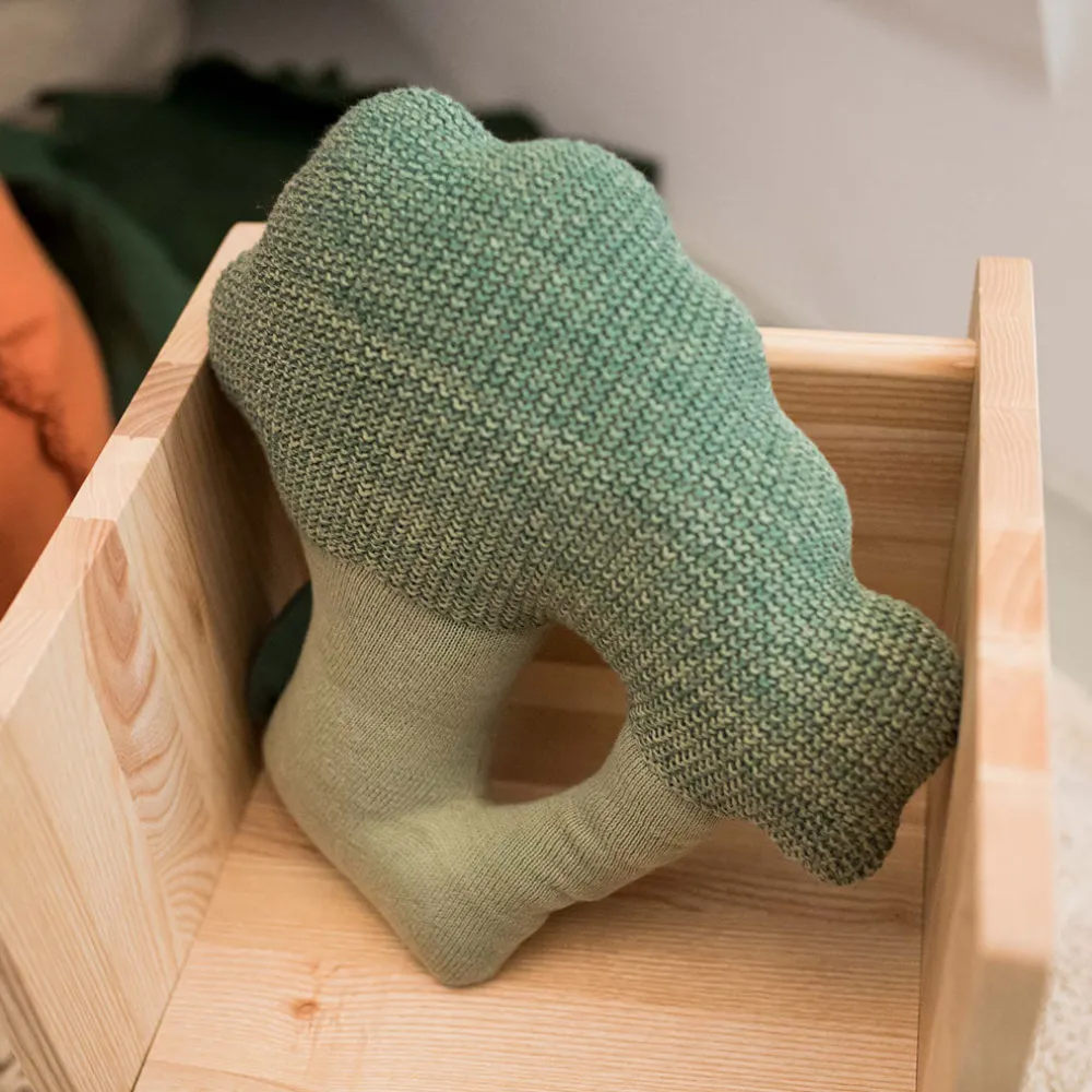 Brucy The Broccoli Knitted Cushion
