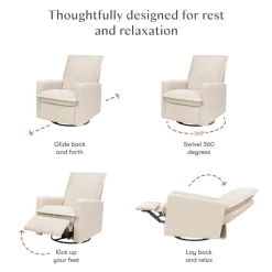 Cali Flange Recliner and Swivel Glider