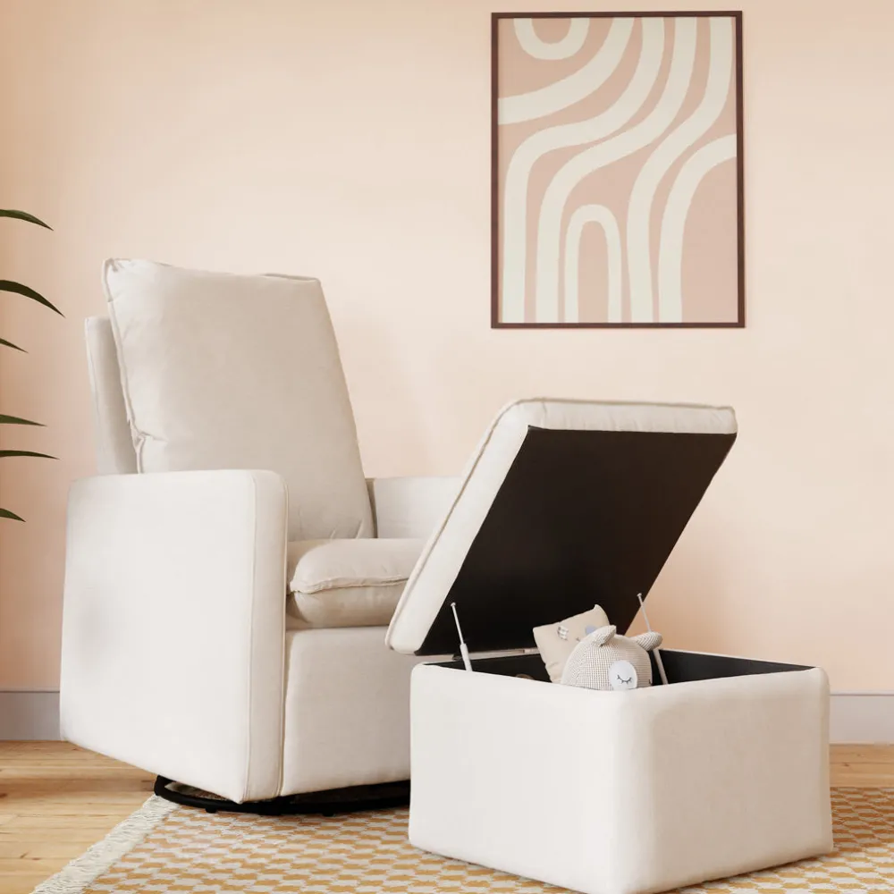 Cali Pillowback Swivel Glider