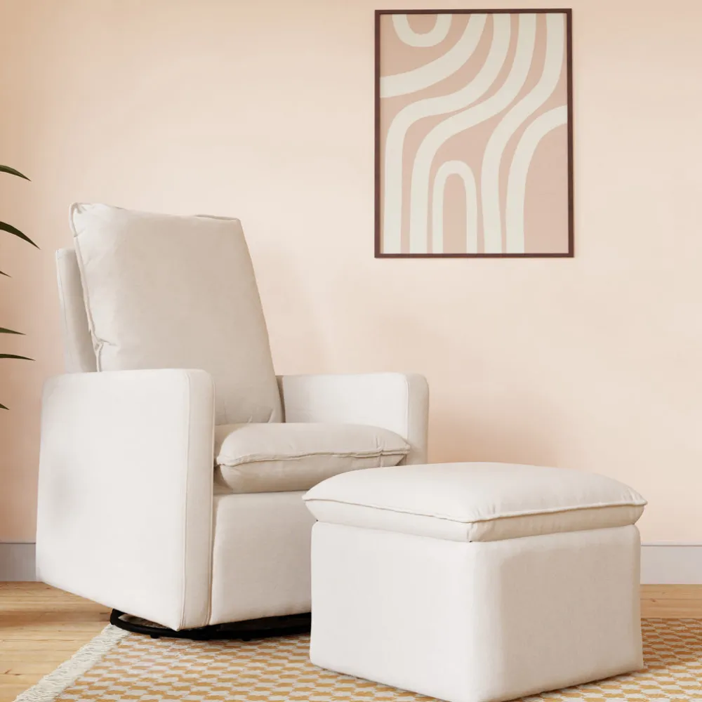 Cali Pillowback Swivel Glider