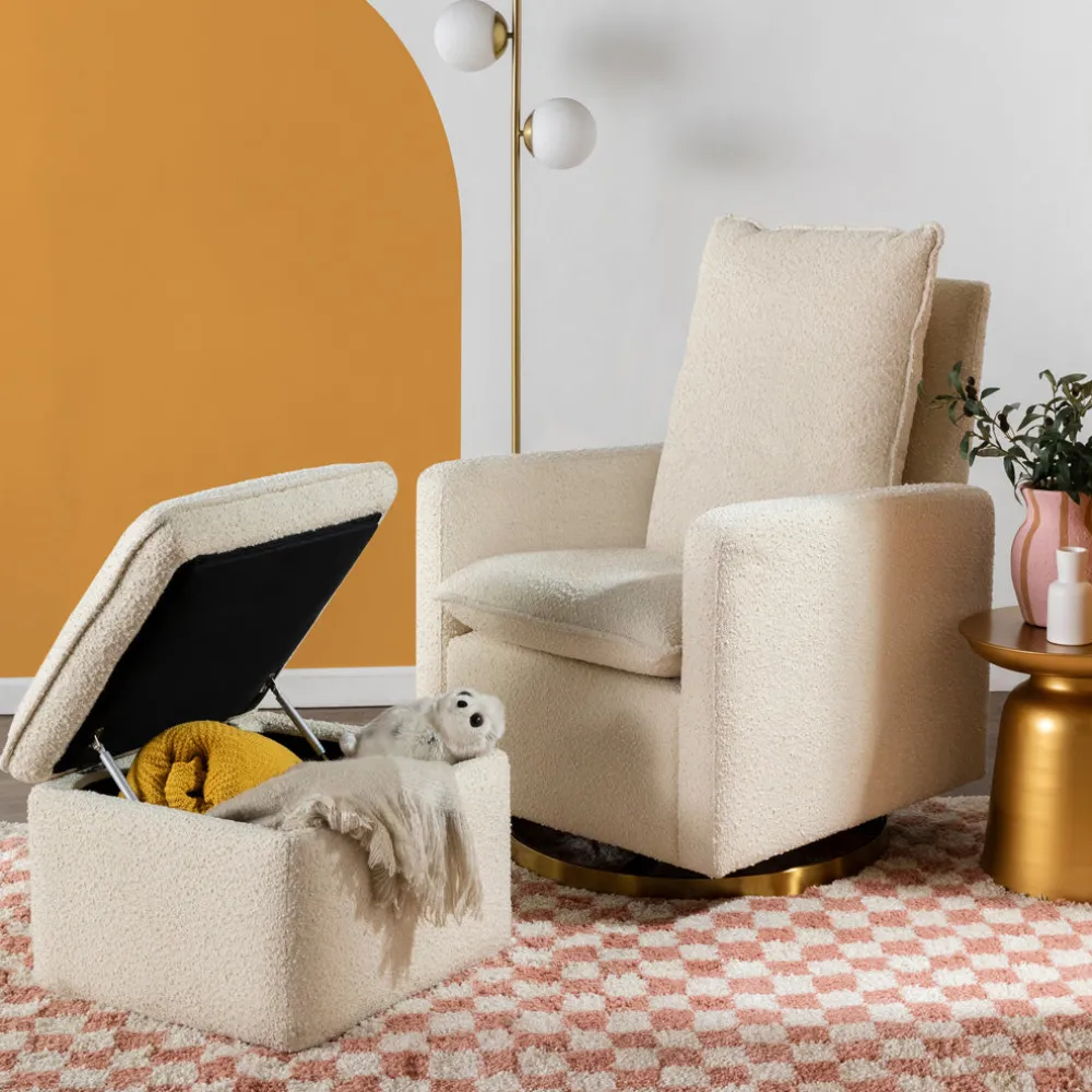 Cali Pillowback Swivel Glider